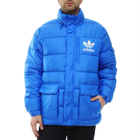 ADIDAS Originals blue down-filled puffer coat RARE